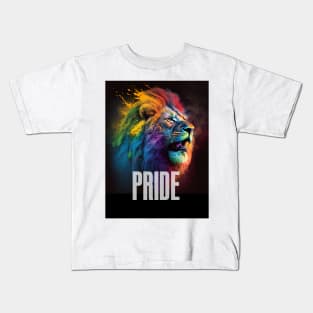 LGBTQ+ Gay Pride Month: Proud Lion Kids T-Shirt